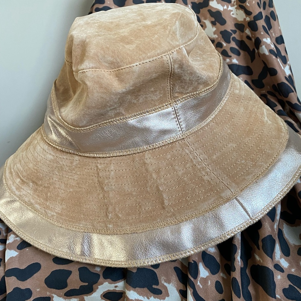 Liz Claiborne Leather Bucket Hat